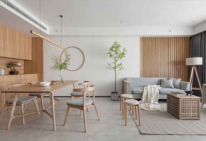 鄭州舊房改造案例:老房餐廳的餐邊柜設(shè)計(jì)與收納