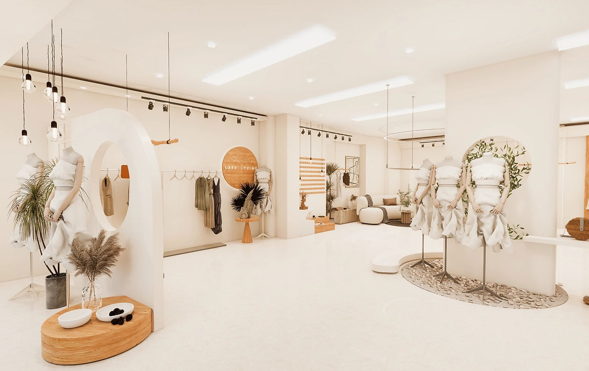 200平米鄭州服裝門店直播間設(shè)計效果圖