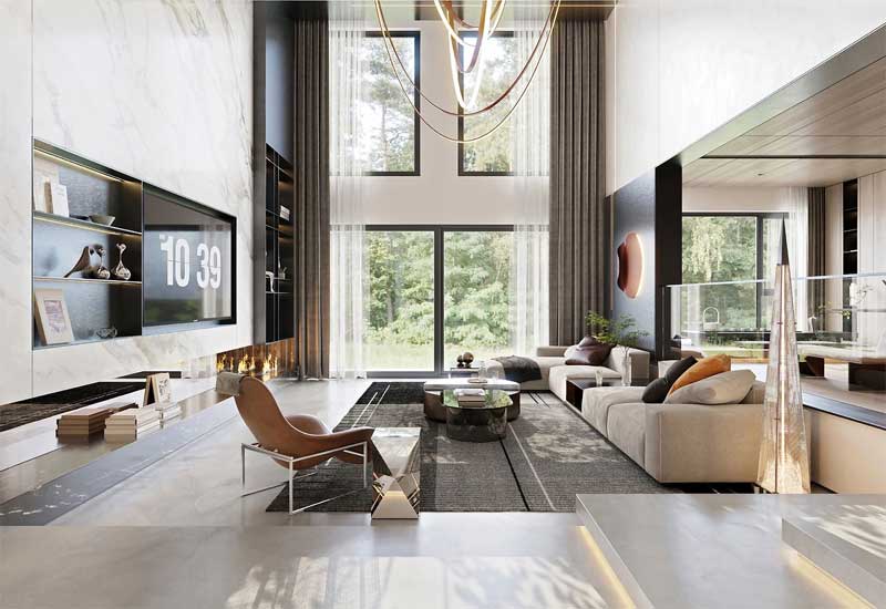 鄭州別墅裝修設計費用明細：500㎡全案預算清單