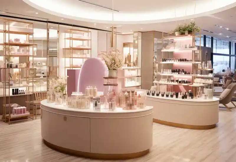 鄭州美妝店裝修設(shè)計(jì)案例:輕奢風(fēng)格如何打造