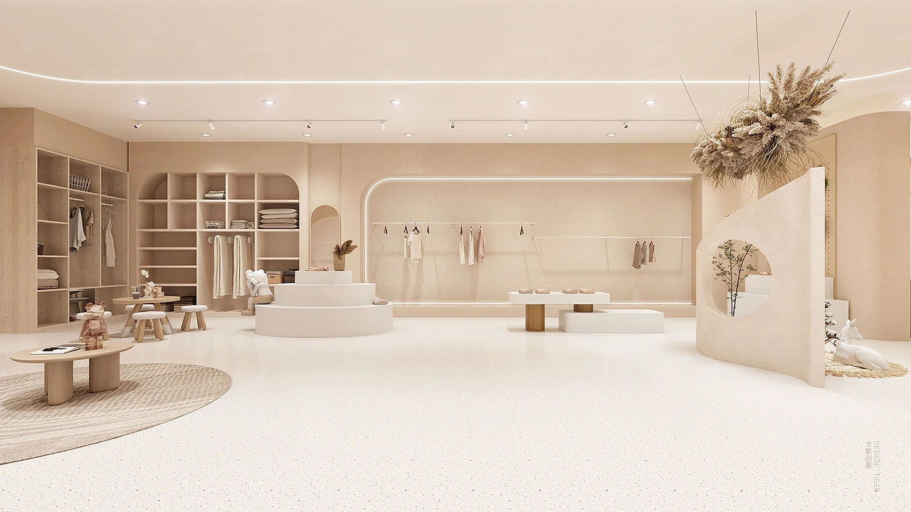 210平米鄭州女裝店面裝修設(shè)計(jì)效果圖