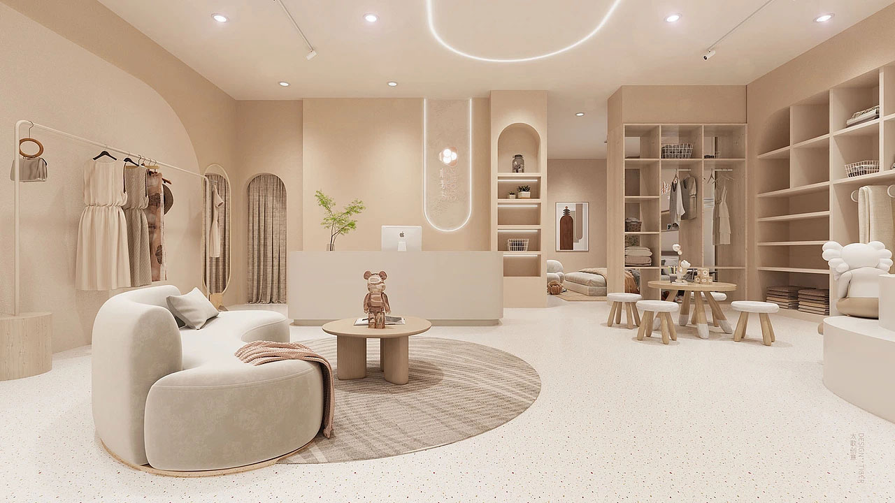 210平米鄭州女裝店面裝修設(shè)計(jì)效果圖